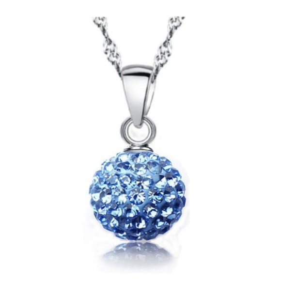 Casual Necklace Pendant Earrings 925 Sterling Silver Set - Picture 3 of 4